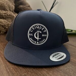 Navy Criquet SnapBack Hat - never worn